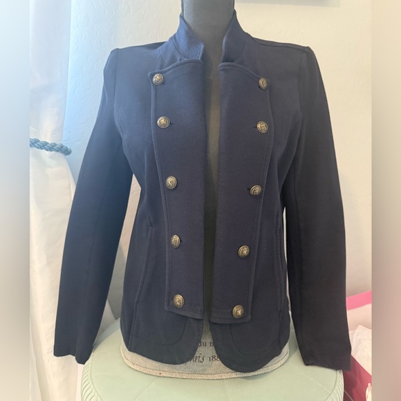 Tommy Hilfiger Navy Blazer with Gold Buttons - Picture 3 of 4